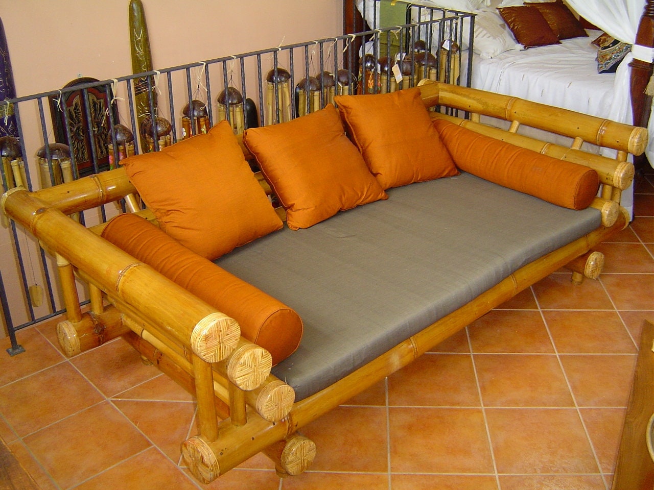 Exquisite Bali style daybed Indonesian fabric eco friendly Etsy