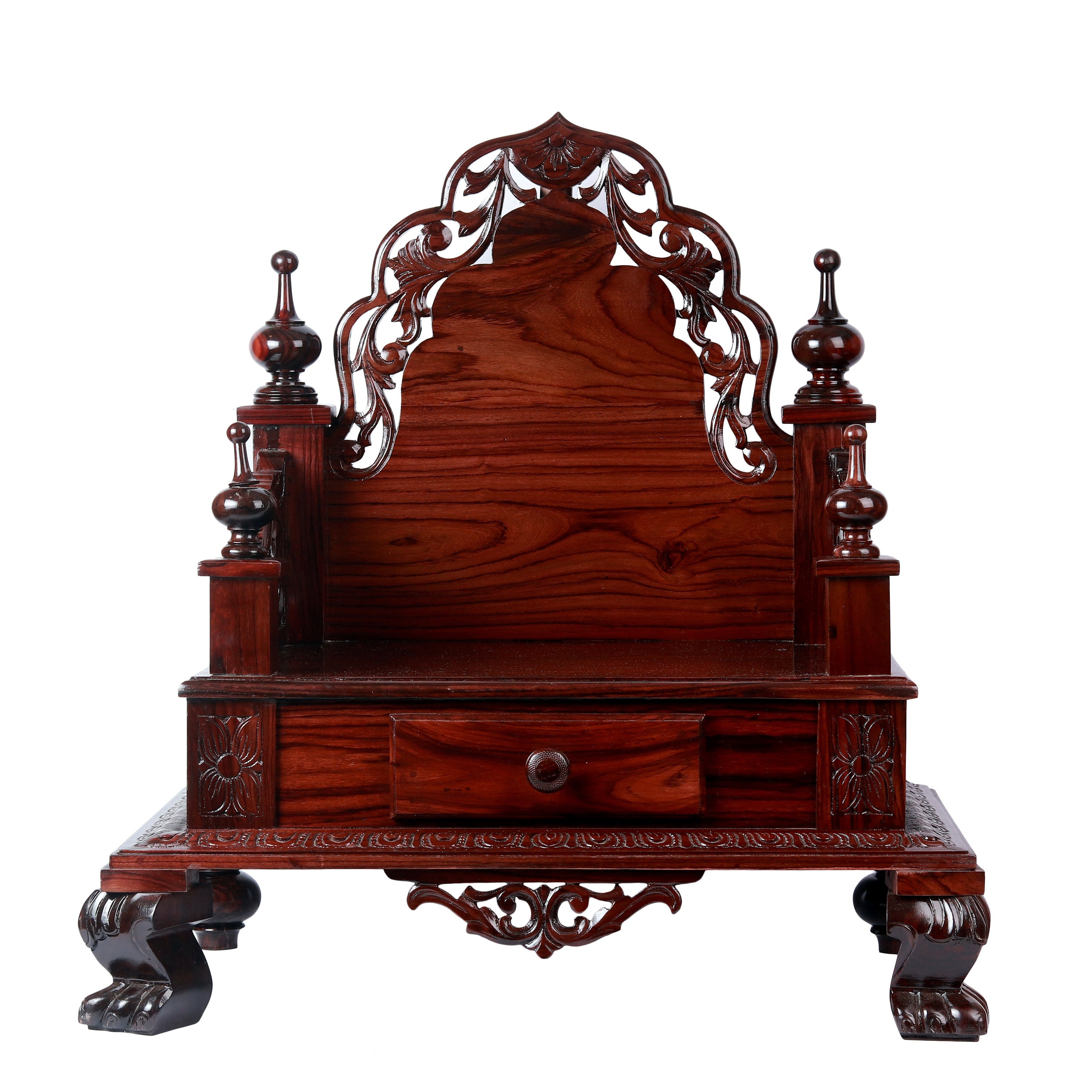 Auspicious Palisander Holz Mandir für Zuhause Individualisier | Etsy