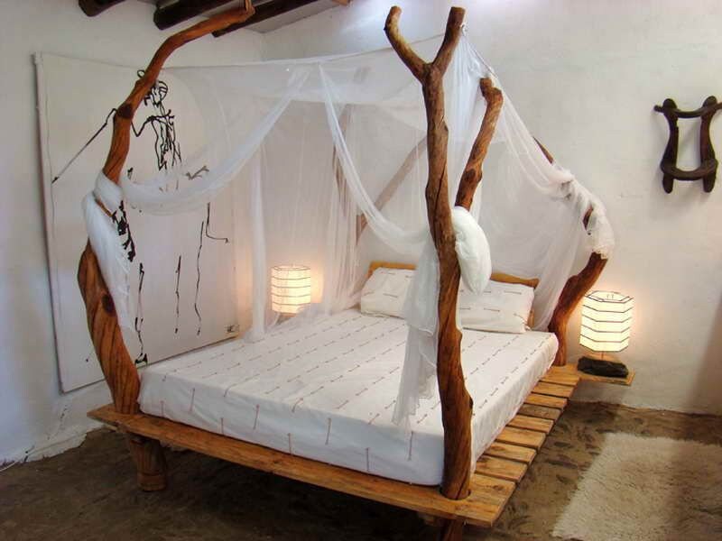 Tree Trunk Wooden Bed Eco Friendly Bed Handmade Designer Etsy