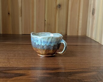 Handbuilt Woodfired teacup A