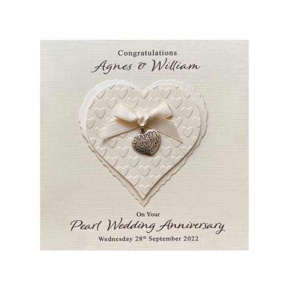 etsy pearl wedding anniversary