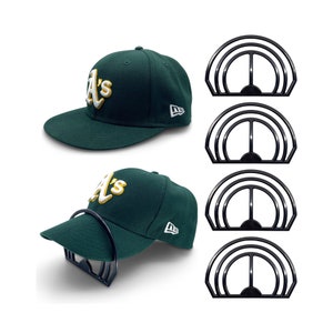6pcs Curving Band DIY Baseball Caps With Dual Slots Black Hat Brim