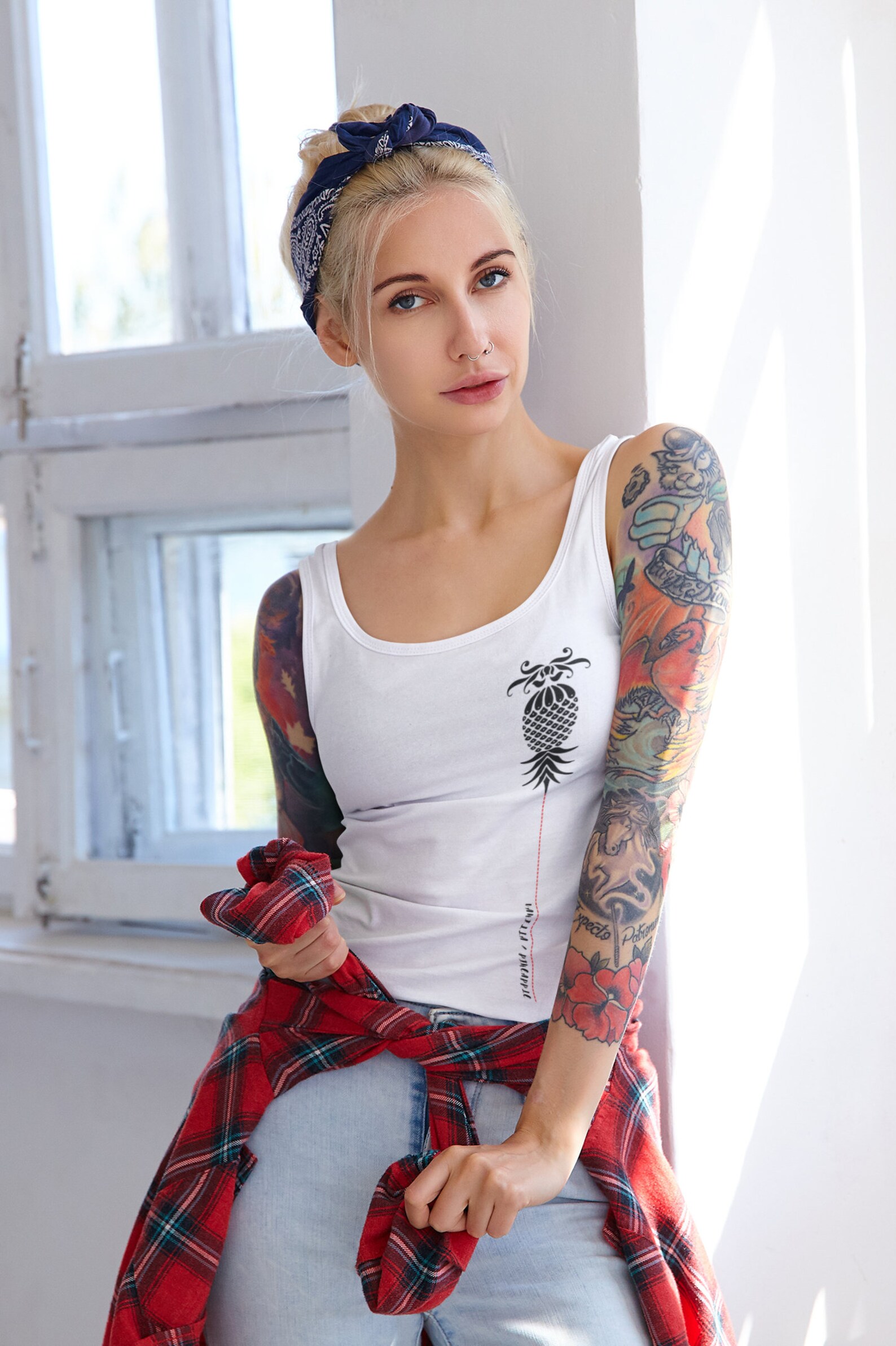 Upside Down Pineapple Other Colours Available. Women's Racerback Tank