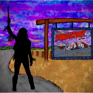 Welcome to Purgatory Wynonna Earp Vinyl Sticker/Magnet