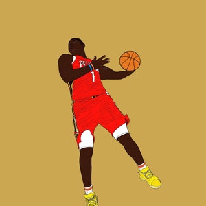 Zion Williamson- New Orleans Pelicans ~Vinyl Sticker/Magnet