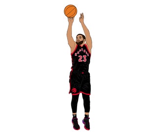 Fred VanVleet - Toronto Raptors Vinyl Sticker/Magnet