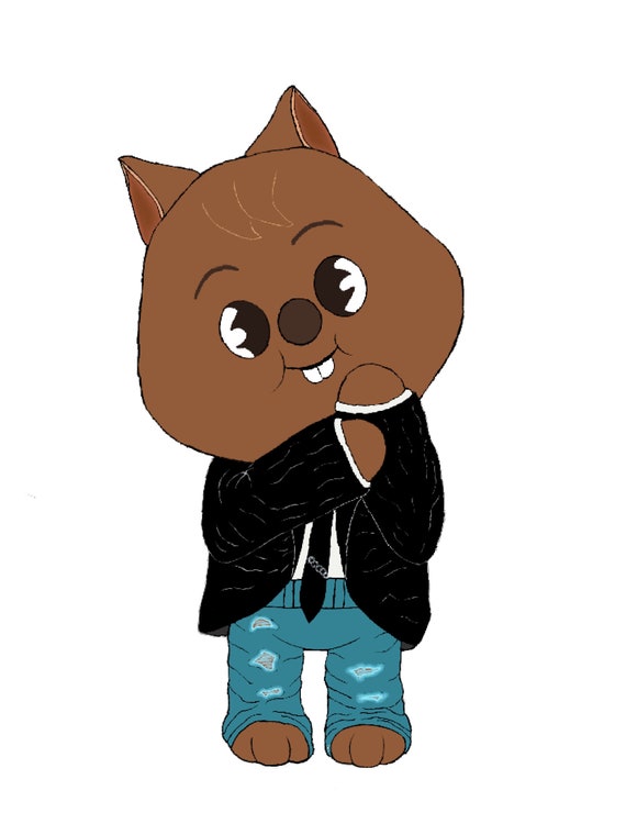Stray Kids - Han's Skzoo - Han Quokka - Vinyl Sticker/magnet