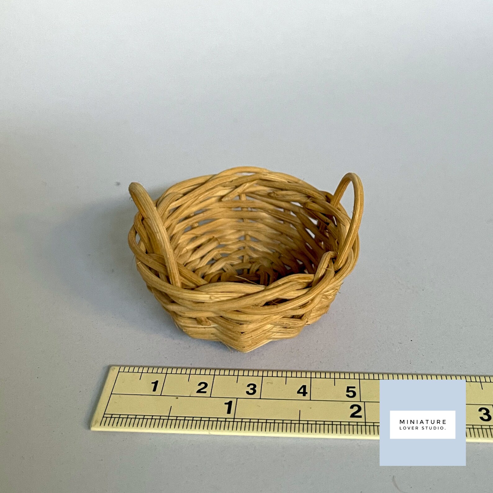 112 Handmade A Set of 6 Miniature Rattan Basket Etsy