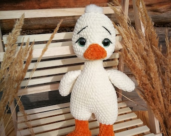 Crochet Goose PDF pattern, Cuddle Goose Crochet Pattern, Goose Plush Tutorial, Stuffed Goose, Crochet Goose, Gus Goose crochet pattern