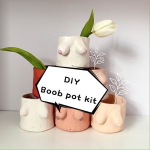 Make Your Own Boob Pot Kit | Home DIY Pottery kit | fun activity for Anniversary, Hen Party, Birthday, Christmas, Mother's day gift