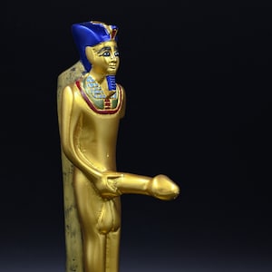 Egyptian statue of god MIN God of fertility made in egypt