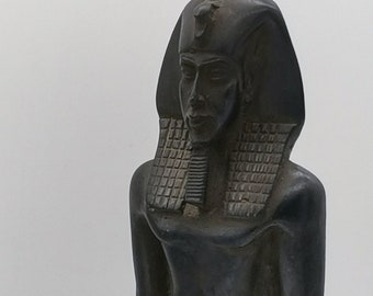 Unique Egyptian statue of Akhenaten (Amenhotep IV), sample from the Temple of the Aten at Karnak made in Egypt
