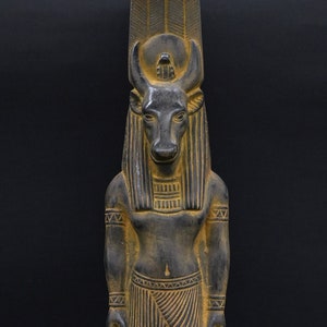 Unique Egyptian mythology statue of Egyptian art goddess Hathor stone made in Egypt