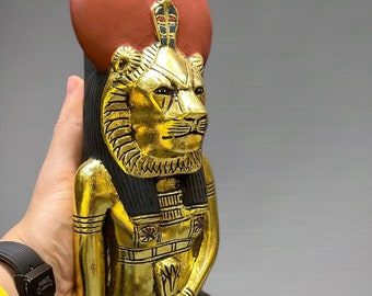 セクメト像：エジプトの戦争の女神、石の彫刻 - Etsy 日本