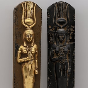 Egyptian statue of goddess Hathor large statue black made in Egypt