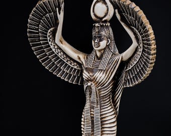 Egyptian Goddess Isis Statue – Handmade Replica, Made in Egypt