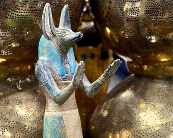 Egyptian Anubis Statue – God of Death, Antique Finish