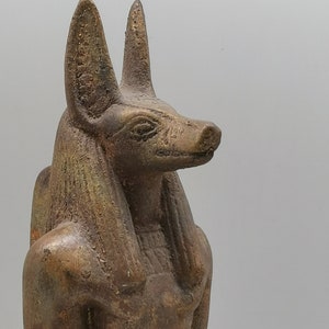 Egyptian statue of God Of Death Anubis stone made in egypt