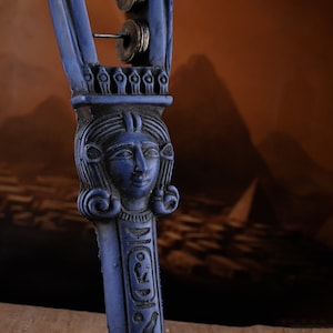 Egyptian Handmade Hathor Sistrum (Musical Instrument) Replica from her Original Collection made in Egypt with love