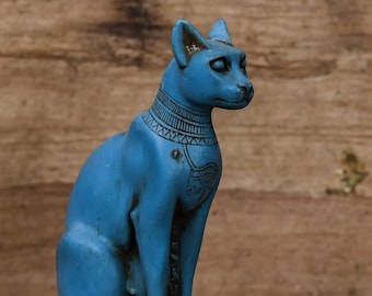 A unique statue of the Egyptian goddess Bastet cat heavy stone made in Egypt
