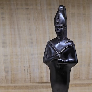 Egyptian statue of god Osiris, lord of the dead made in Egypt