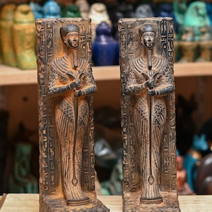 Unique statue of Egyptian God craftsmen Ptah ( 2 color ) made in egypt
