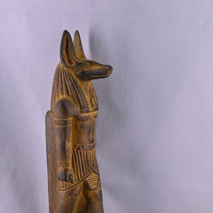 Statue of Egyptian God Anubis, god of death Black made in egypt