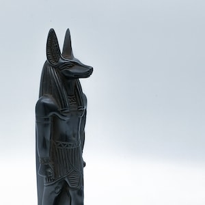 Statue of Egyptian God Anubis Black ( 2 sizes ) made in egypt