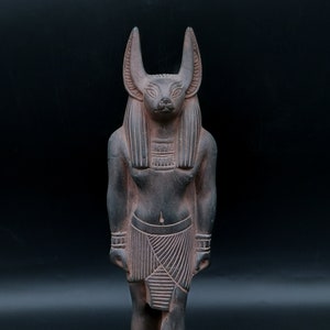 Egyptian statue of God Of Death Anubis stone made in egypt