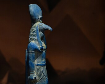 Estatua egipcia de Thoth: Dios de la sabiduría, escultura de piedra