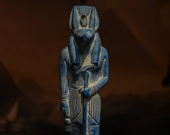 Egyptian statue of God Of Death Anubis stone made in egypt