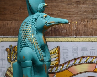 Estatua egipcia de Thoth: Dios de la sabiduría, escultura de piedra