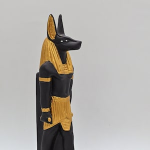 Statue of Egyptian God Anubis Black & gold ( 2 sizes ) made in egypt