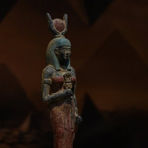 Egyptian statue of goddess Hathor large statue black made in Egypt