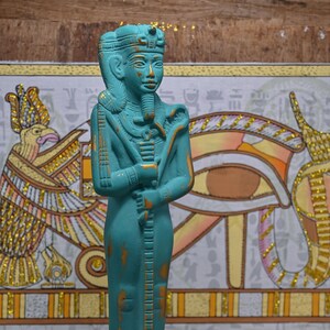 Egyptian statue of Moon God Khonsu in antique form made in egypt