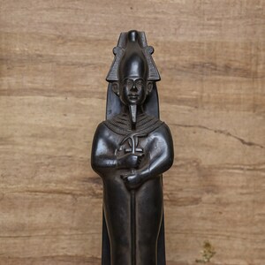 Egyptian statue of god Osiris, lord of the dead stone made in Egypt