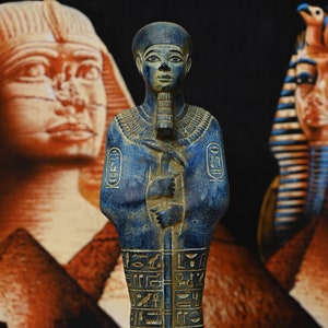 statue of Egyptian Art God craftsmen Ptah stone heavy made in egypt