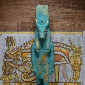 Unique Egyptian mythology statue of Egyptian art goddess Hathor stone made in Egypt