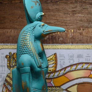 Egyptian statue of Thoth ancient Egyptian God Of wisdom stone made in Egypt