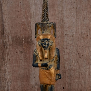 Rare Statue of god Nefertum, ancient Egyptian god of perfume and medicine made in Egypt