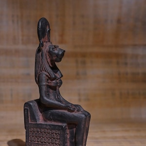 Statue of Egyptian goddess Sekhmet, lady of war stone made in Egypt
