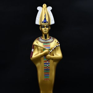 Egyptian statue of god Osiris, lord of the dead made in Egypt