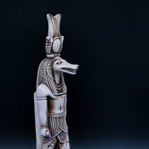Statue of Ancient Egyptian Art Sobek Crocodile God Of The Nile stone made in egypt