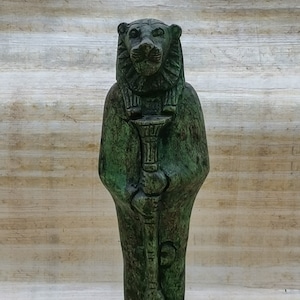 Statue of Egyptian goddess Sekhmet, lady of war stone made in Egypt