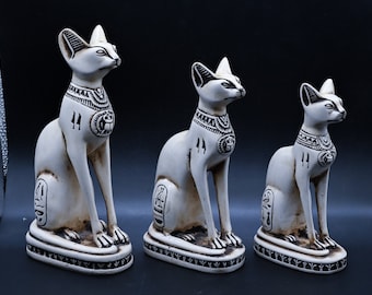 Egyptian goddess Bastet Cat statue ( 5 sizes ) made in egypt