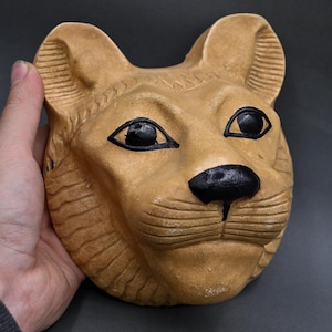 Unique Head of Sekhmet goddess a vintage piece, used for decoration! Made by our Expert sculptors. Made in Egypt, Replica Altar statue.