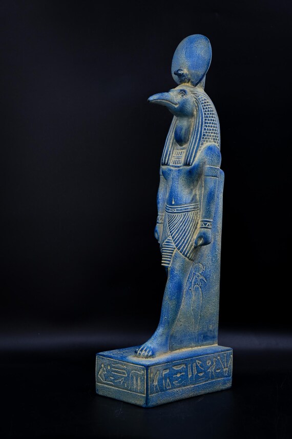 エジプトのトート神像：知恵の神の石の彫刻 - Etsy 日本