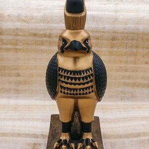 Egyptian Falcon Bird God Horus Statue large heavy stone Made in Egypt