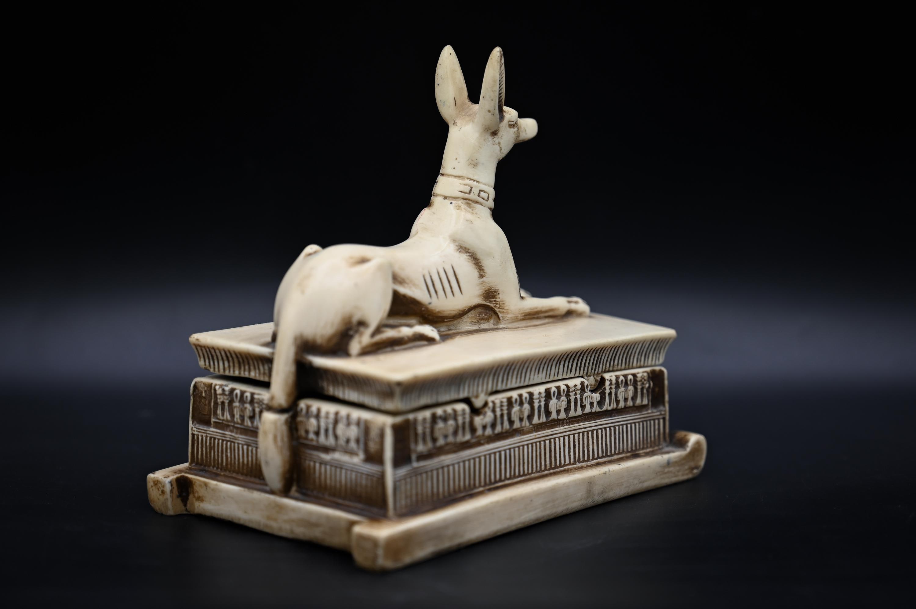 Egyptian Anubis Box, Hieroglyphics Decor - Made in Egypt - Etsy
