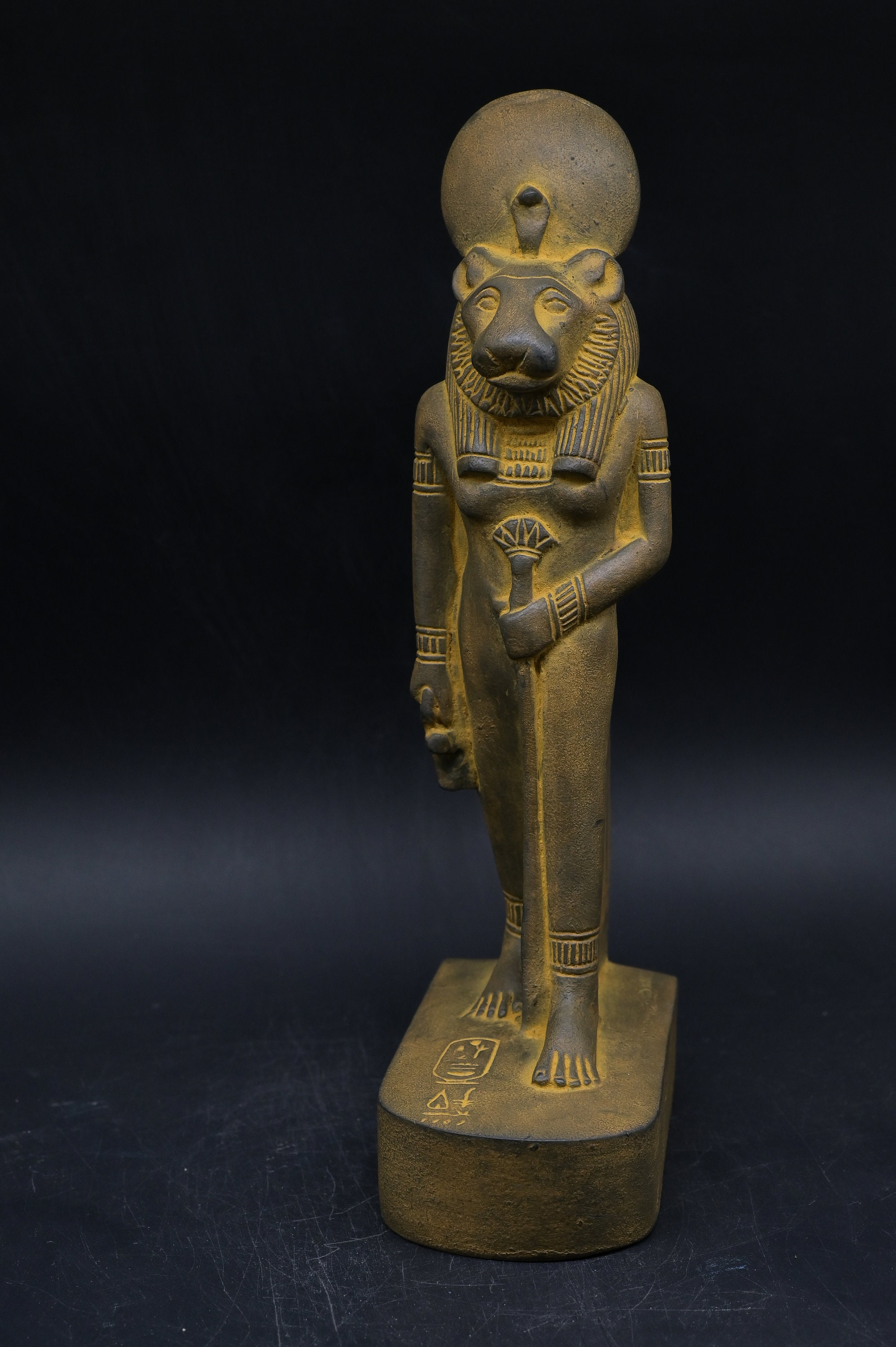 Statue of Egyptian Art Goddess Sekhmet Lady of War Heavy Stone Made in ...